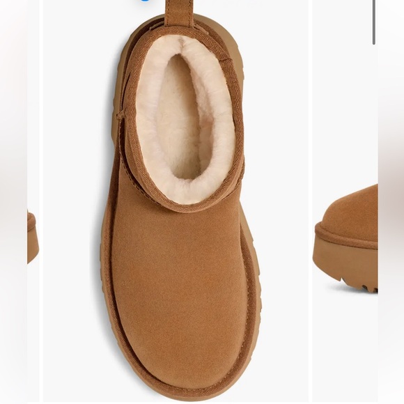 NWT NEW Ugg Classic Ultra Mini New Heights Platform Boot in Chestnut - Picture 5 of 8
